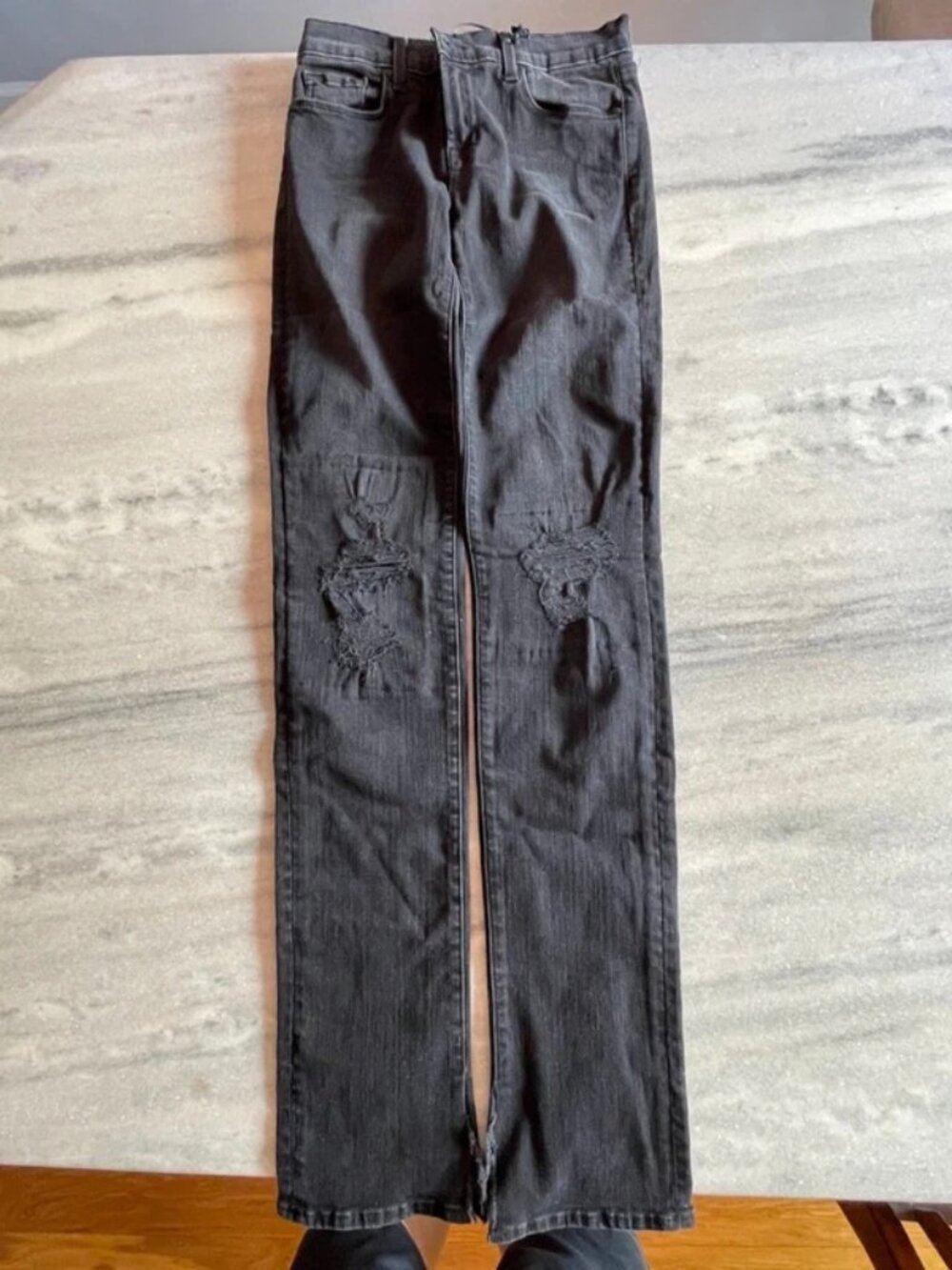 J Brand Black Photo Ready Mid-Rise Rail Skinny Jeans 25 NWT